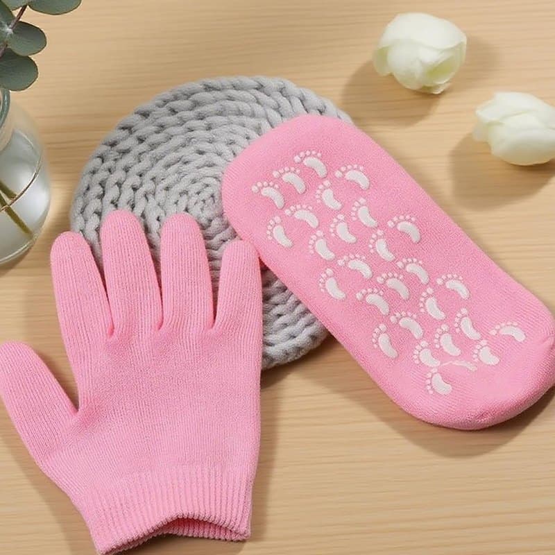 Les gants en gel du pack spa