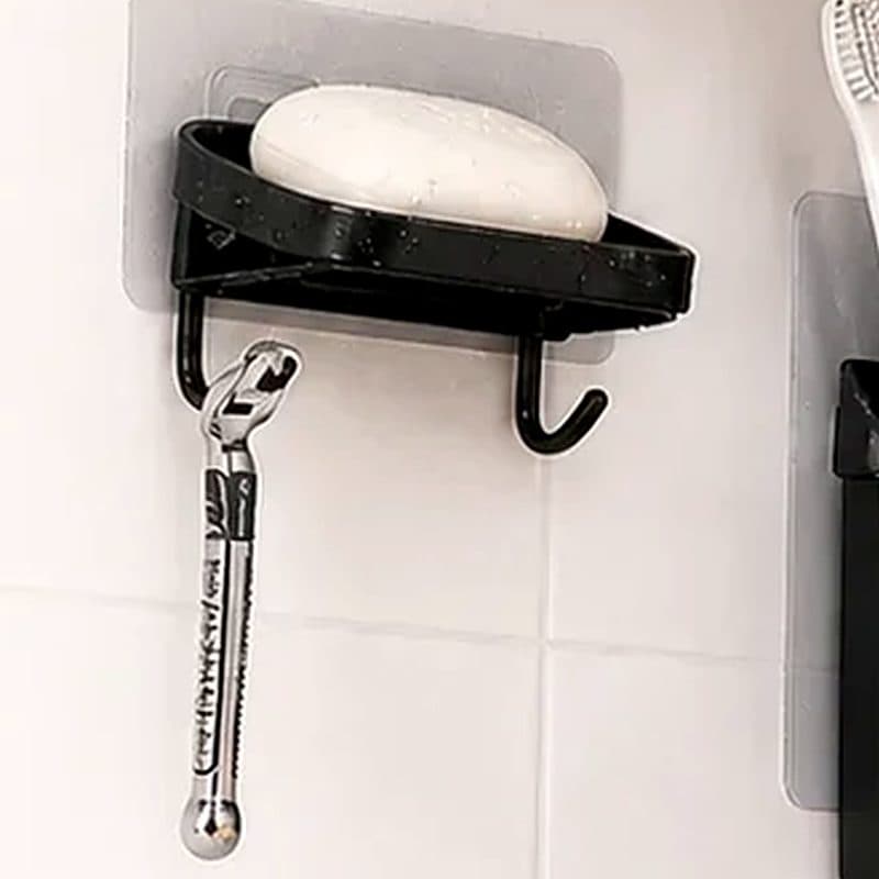 Porte-savon avec crochets