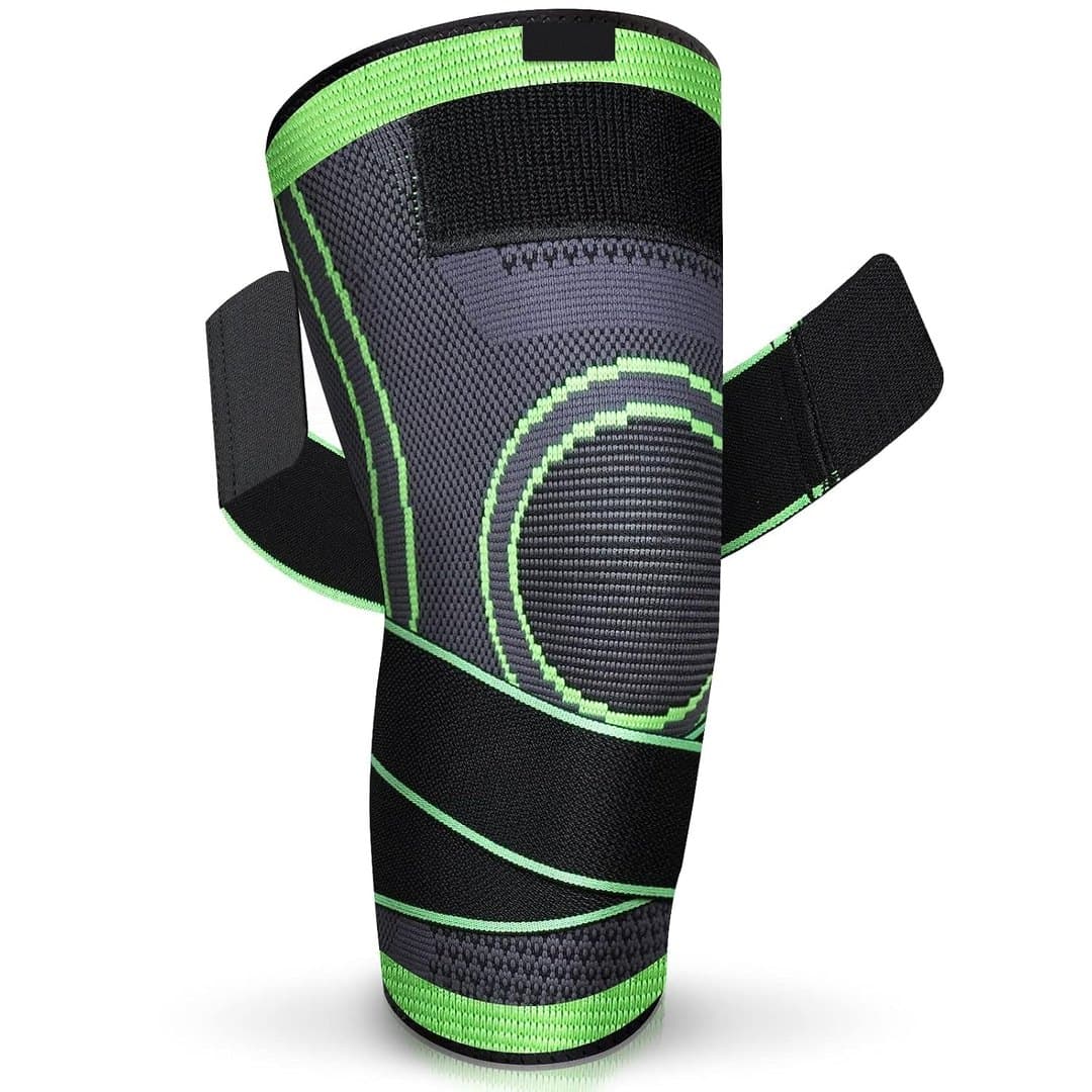 Genouillère de compression à sangle croisée