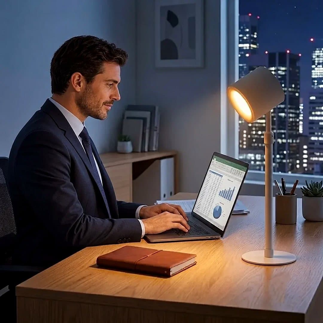 Lampe LED 3 en 1 : bureau, murale ou à pince