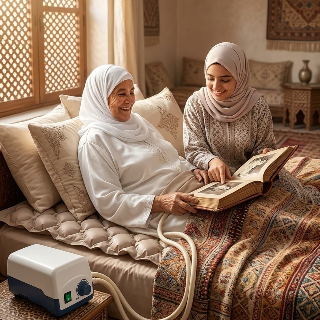Matelas anti-escarres à air avec compresseur