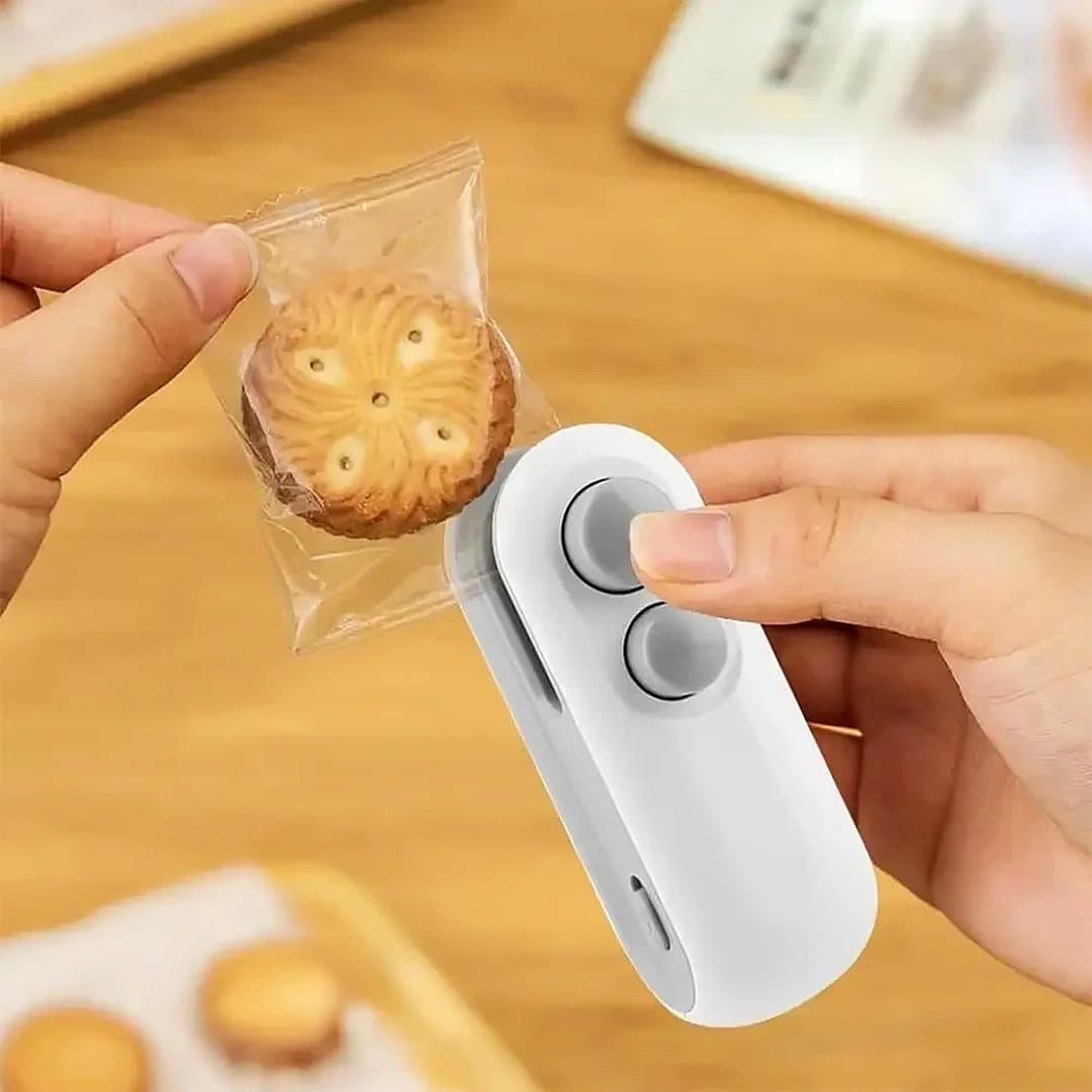 Mini soudeuse de sachets 2 en 1, rechargeable