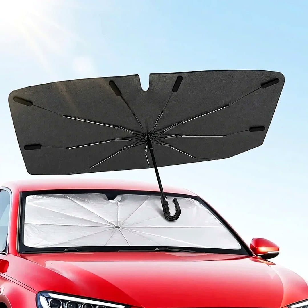 Pare-soleil parapluie pliable pour pare-brise