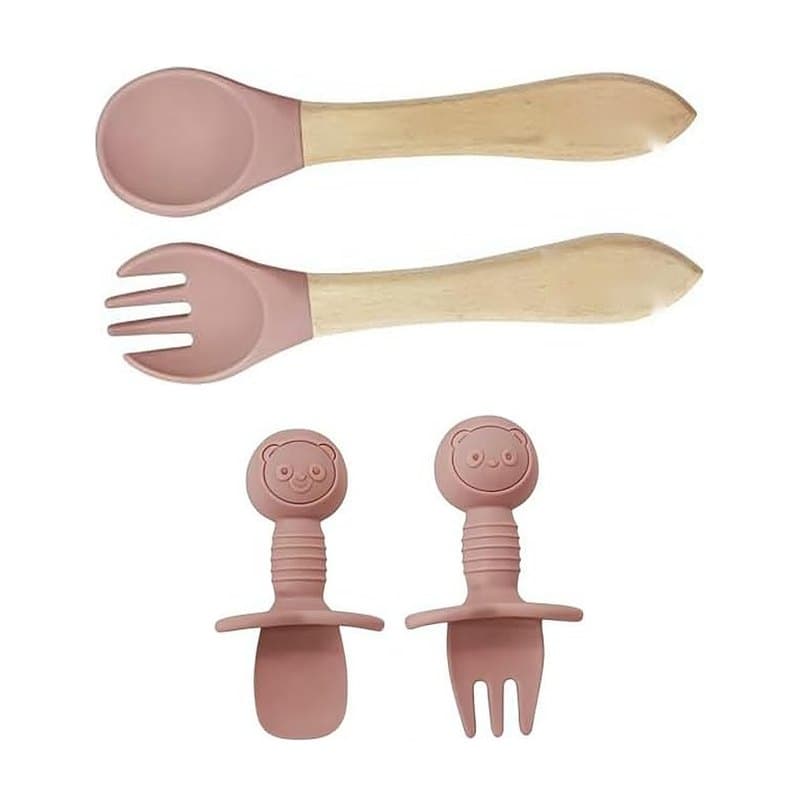 Couverts en 2 tailles : bois et petits