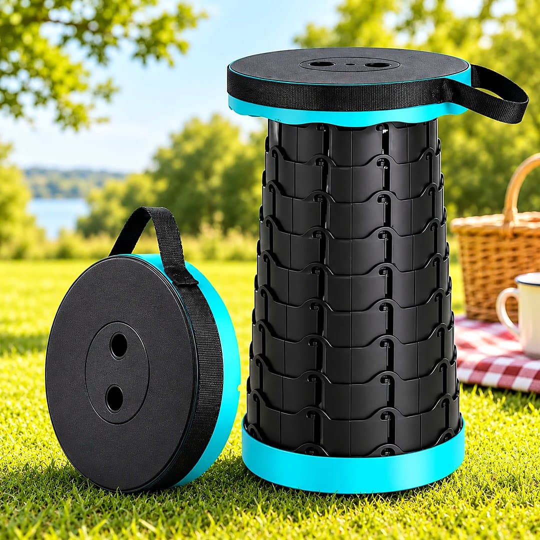 Tabouret pliable réglable portable, 6,5 à 45 cm