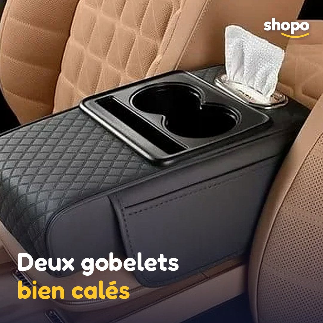 Accoudoir voiture matelassé avec porte-gobelets, photo 4