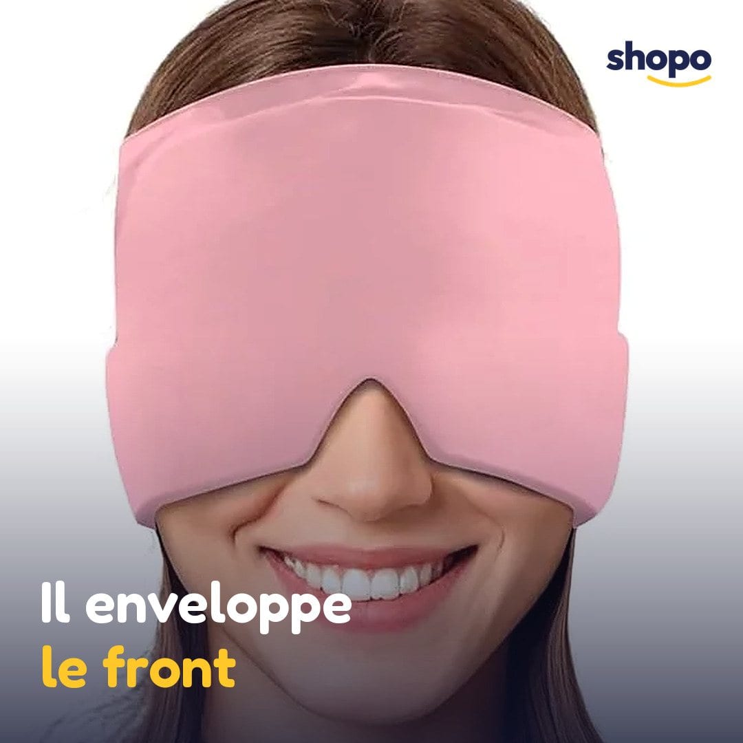 Bandeau de repos rose qui couvre le front et les yeux, photo 4