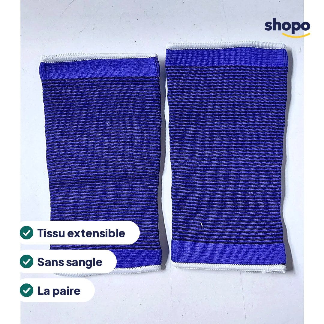 Bandes de maintien pour mollets, la paire (bleu), photo 2