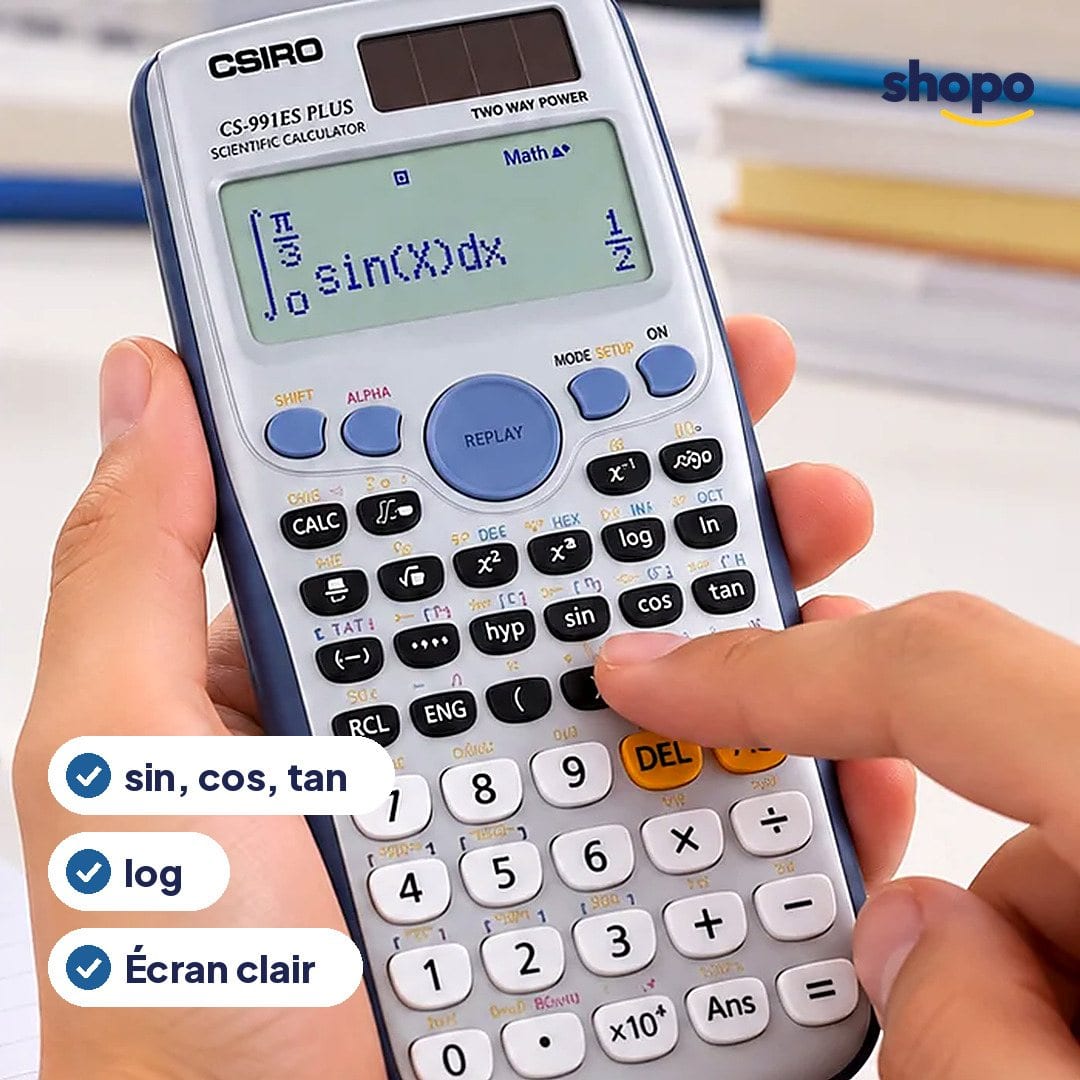 Calculatrice scientifique 991ES pour cours et exercices, photo 2