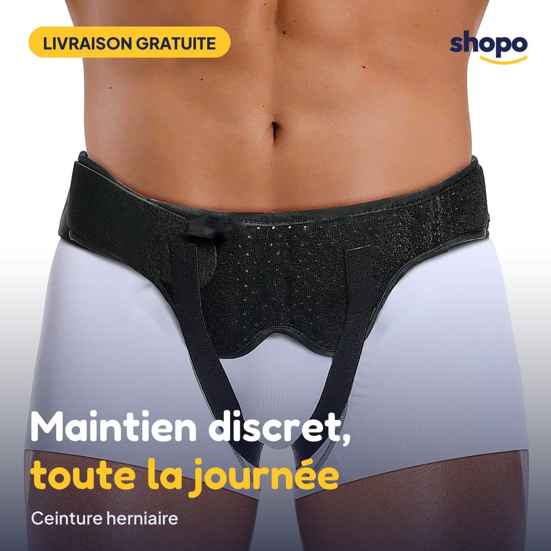 Ceinture herniaire homme/femme, 2 coussinets amovibles, photo 1