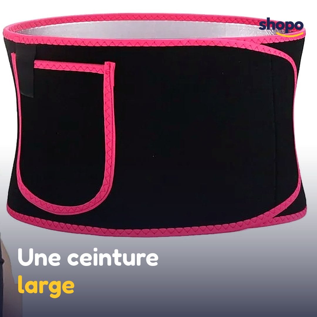 Ceinture de sport abdominale ZXF-26 noir et rose, photo 5