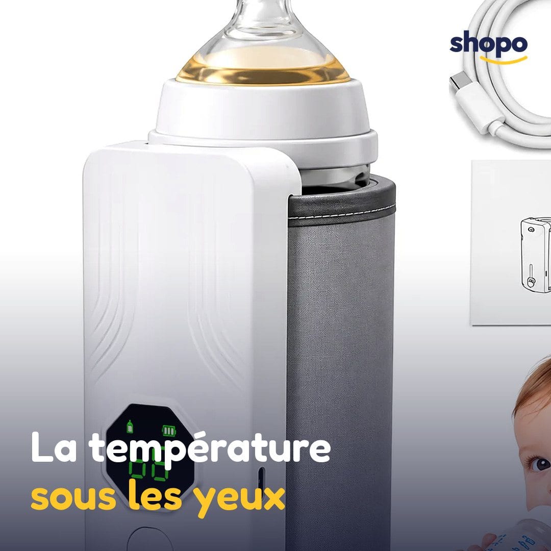 Chauffe-biberon portable rechargeable, écran digital, photo 5