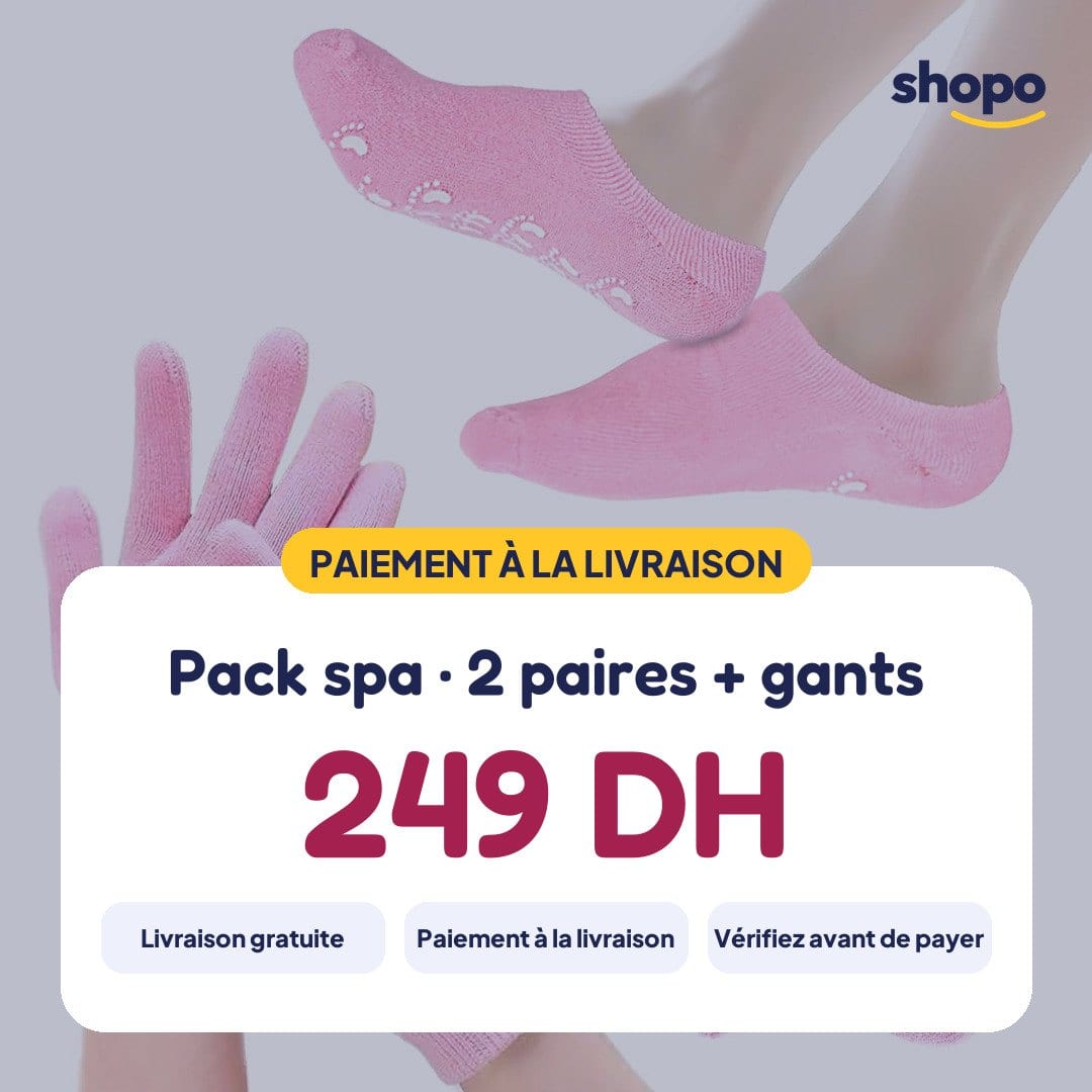 Chaussettes hydratantes au gel, effet spa, photo 6