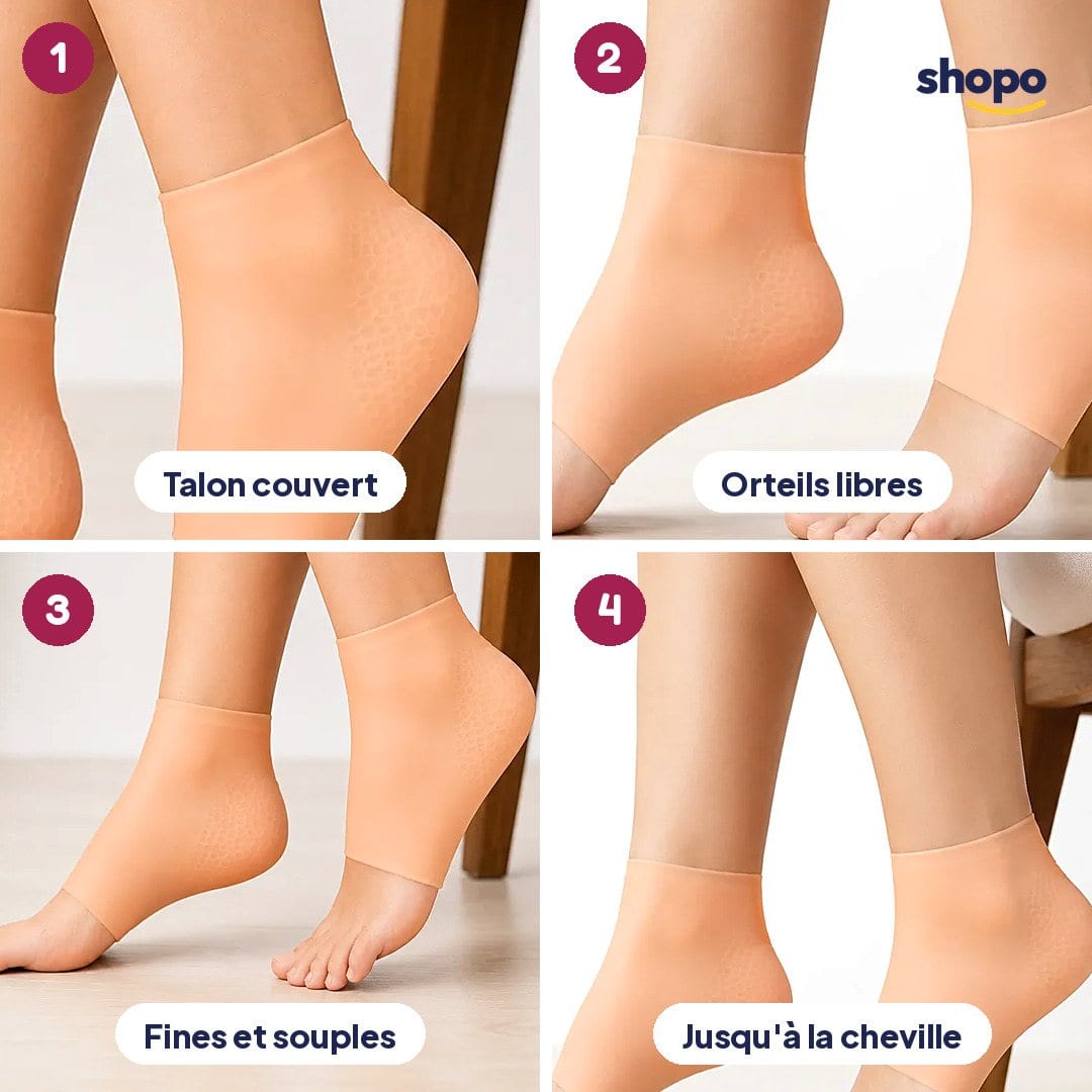 Chaussettes en silicone pour le soin des pieds (la paire), photo 3