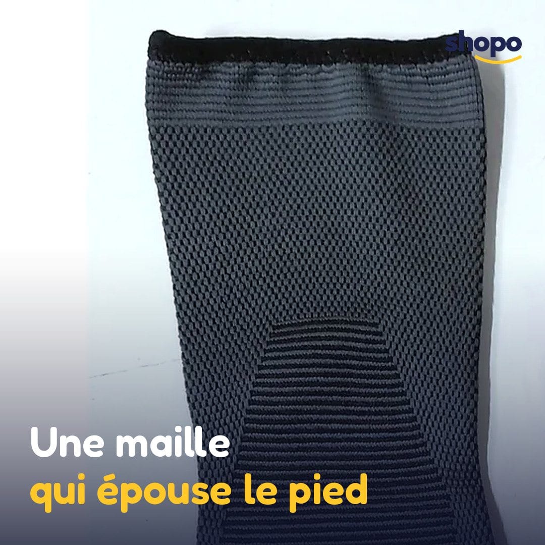 Chevillère de compression à sangles croisées, noire, photo 5