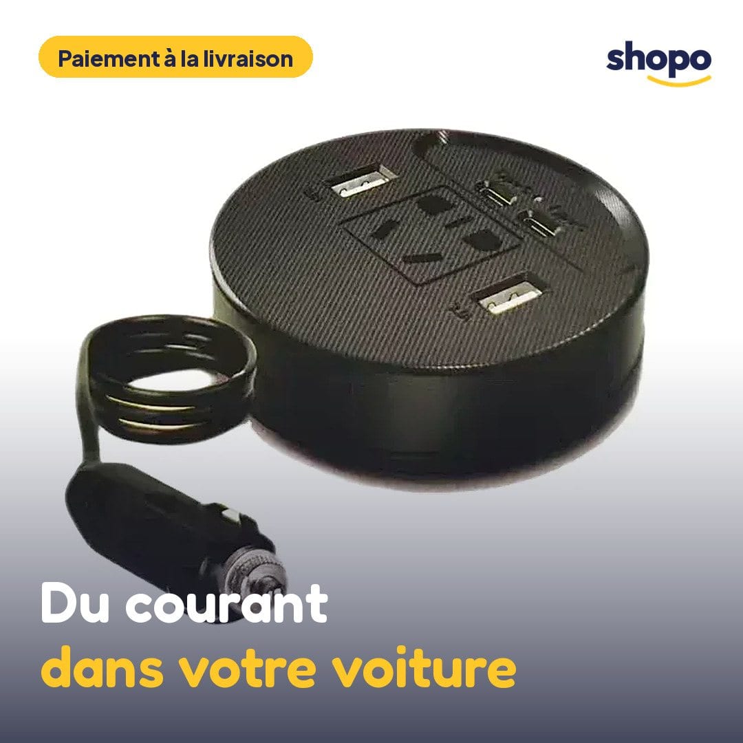 Convertisseur de voiture 150 W avec prise et USB, photo 1