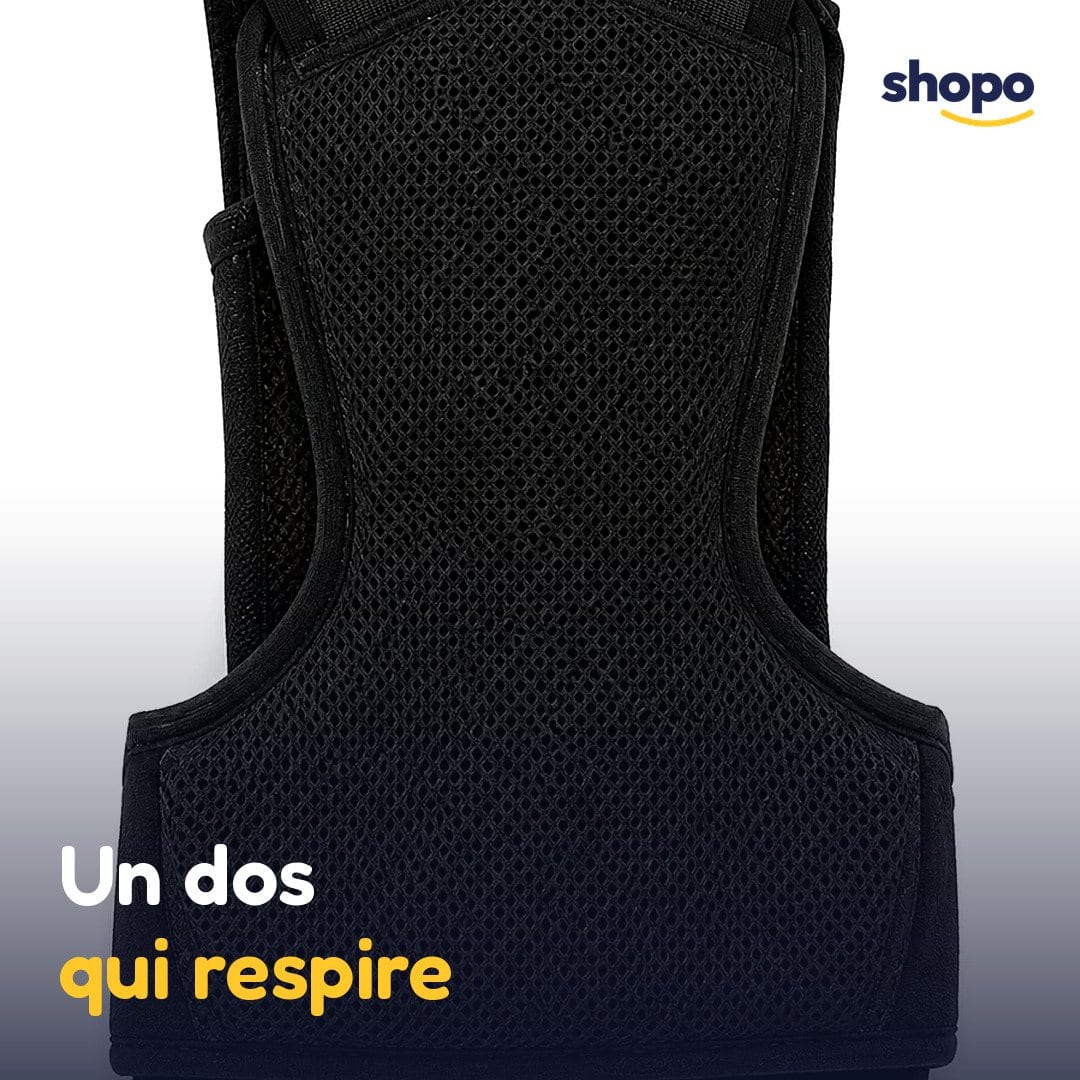 Correcteur de posture dos, panneau mesh et sangles, photo 4