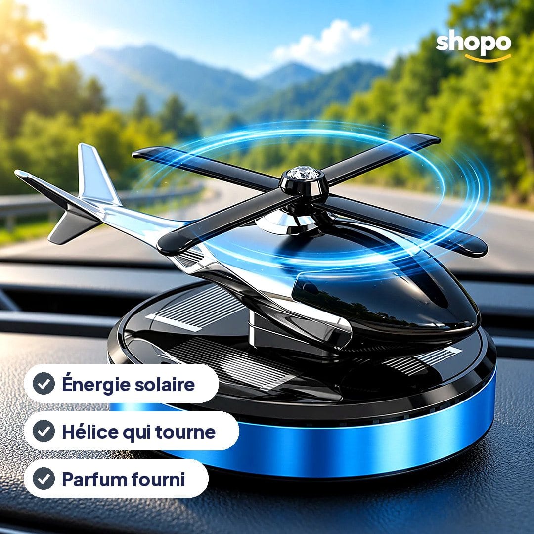 Diffuseur de parfum voiture hélicoptère solaire, photo 2
