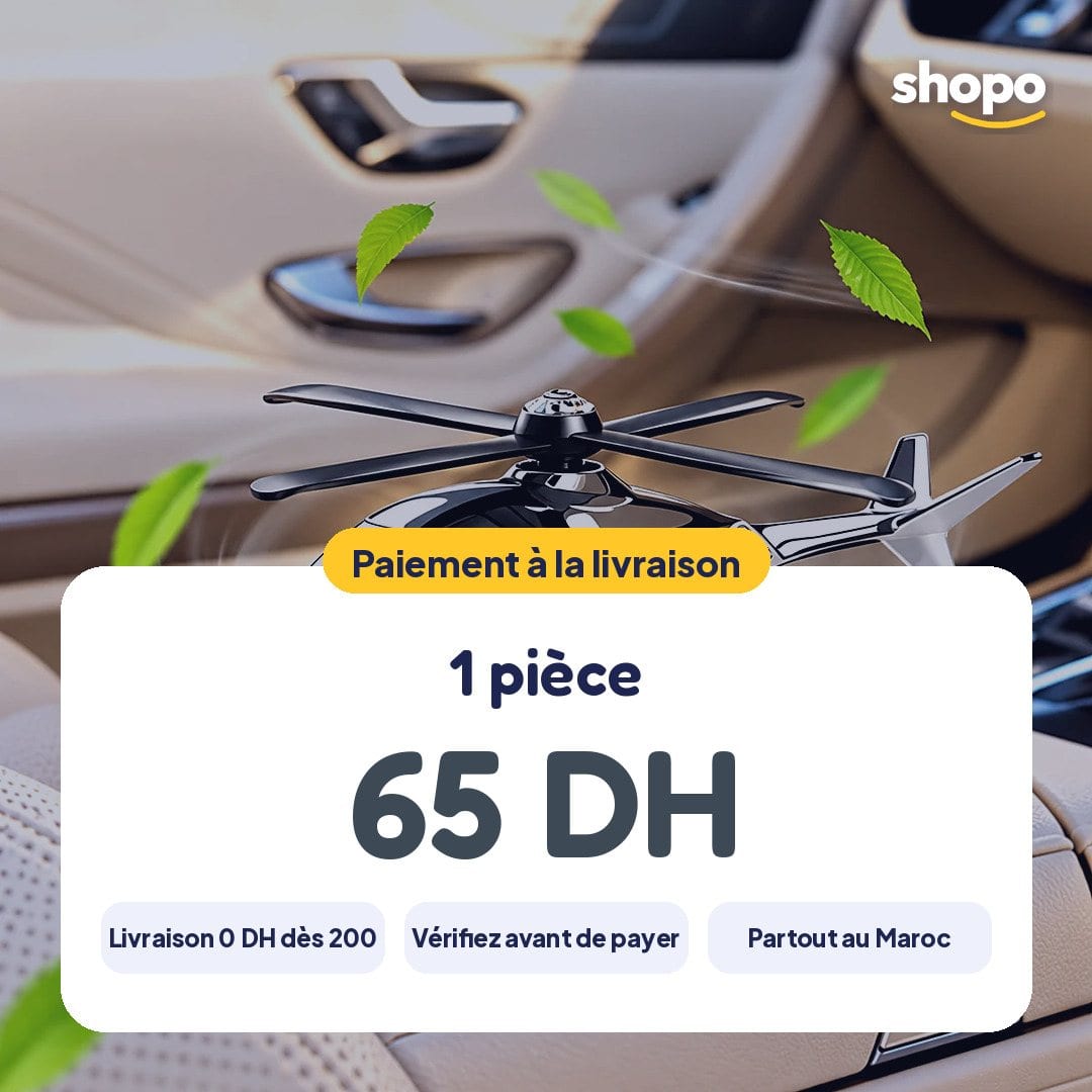 Diffuseur de parfum voiture hélicoptère solaire, photo 6