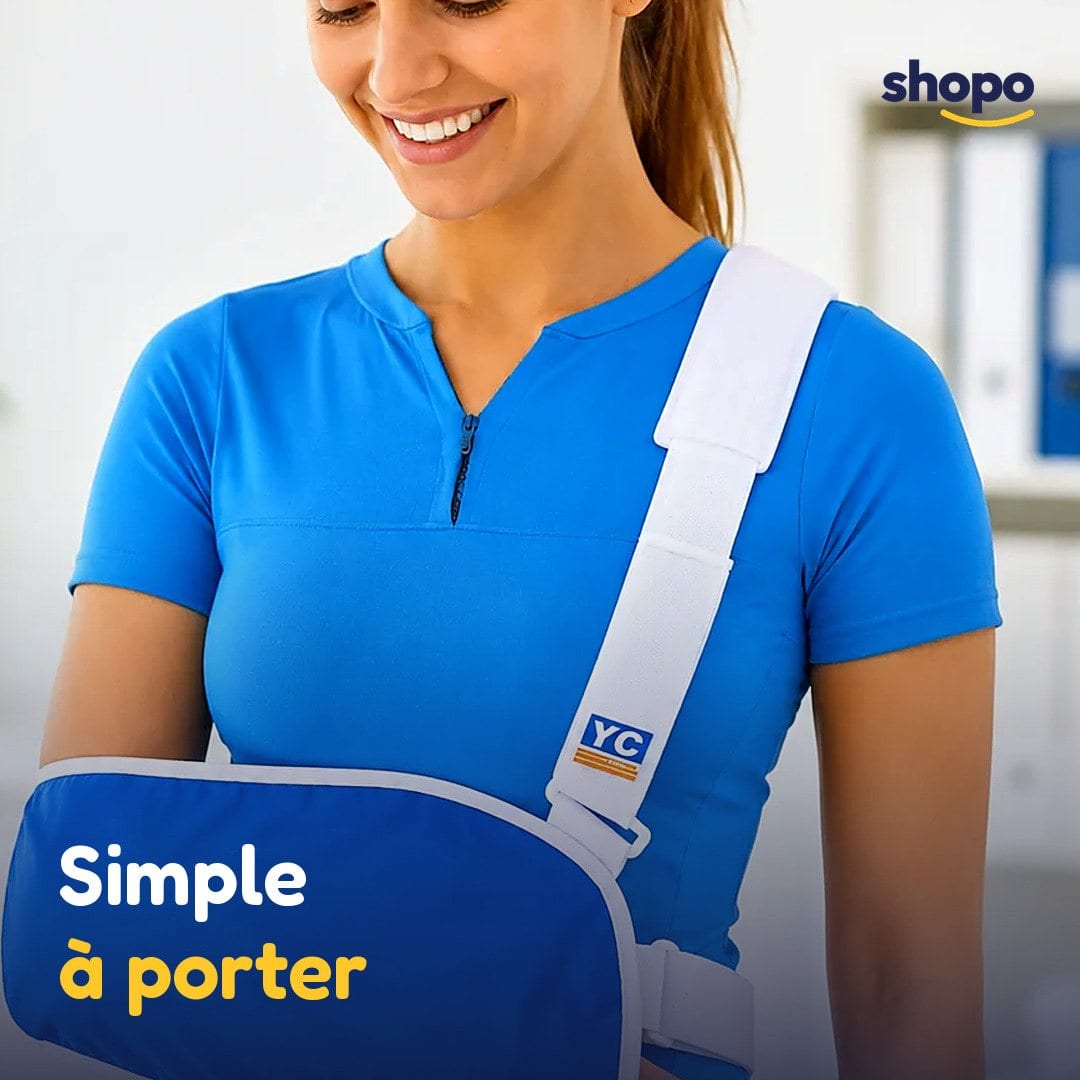 Écharpe de bras bleue avec sangle d'épaule, photo 5