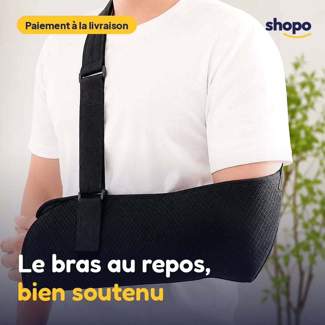 Écharpe de maintien pour bras, noire, photo 1