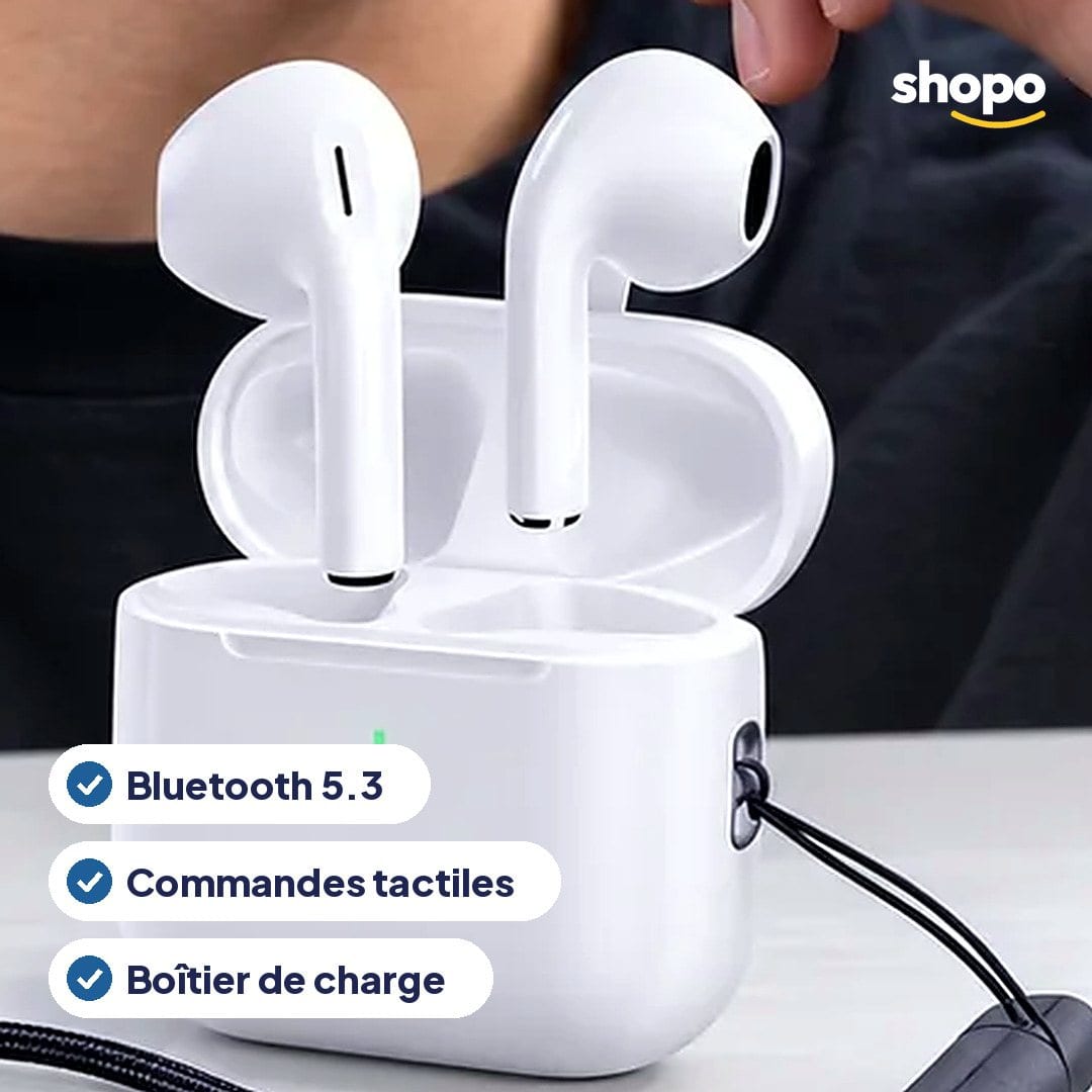 Écouteurs Bluetooth sans fil EB-20 avec boîtier, photo 2