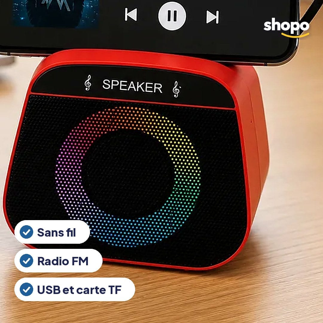 Enceinte sans fil H-922 avec support téléphone, photo 2