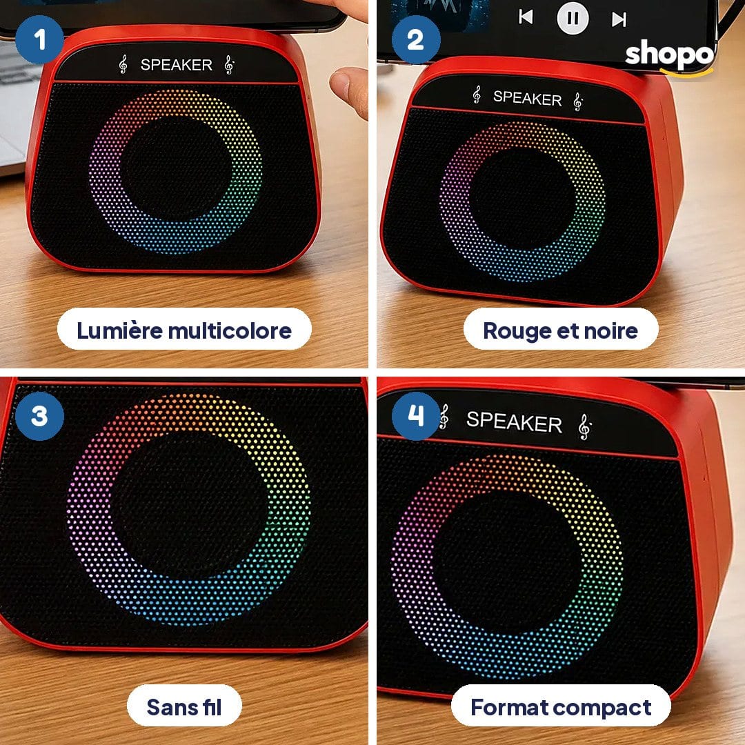 Enceinte sans fil H-922 avec support téléphone, photo 3