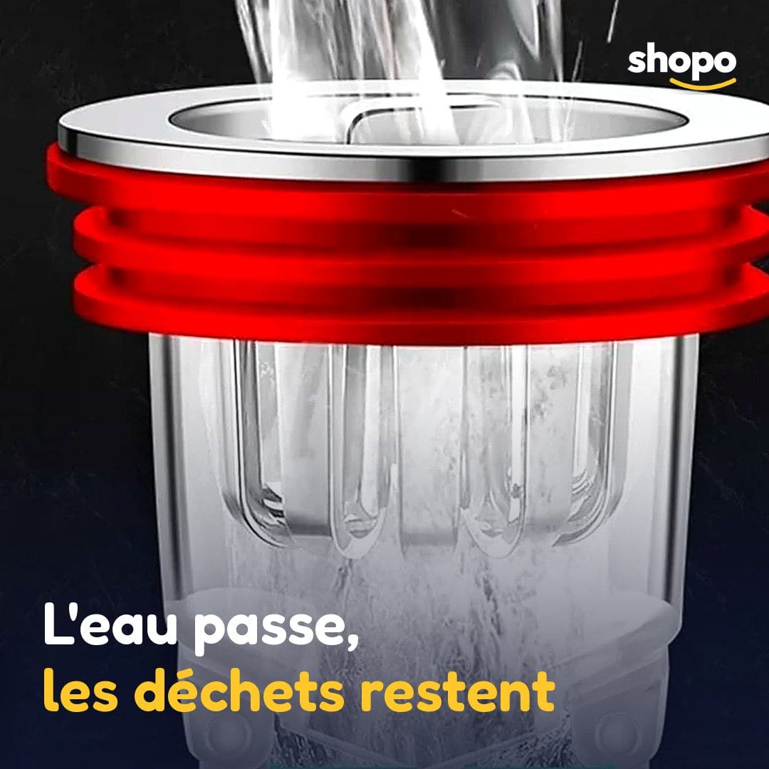 Filtre d'évier anti-bouchage avec panier transparent, photo 4