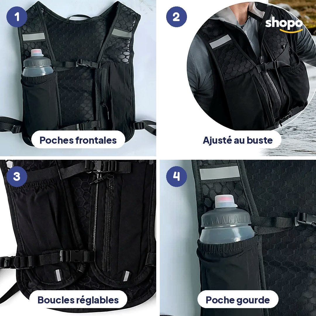 Gilet de running et randonnée avec poches, photo 3