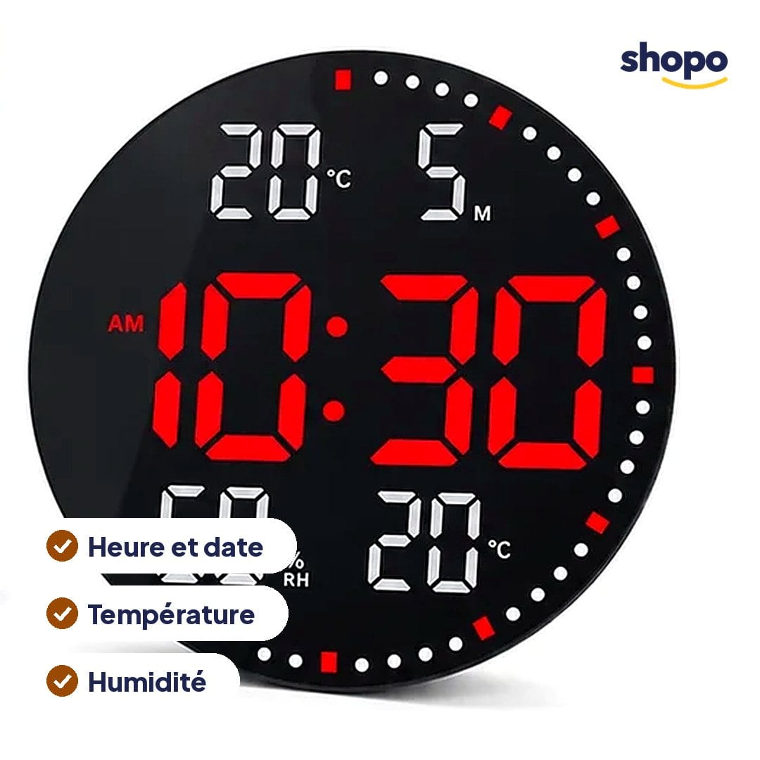 Horloge murale LED JH2560 grand affichage, photo 2