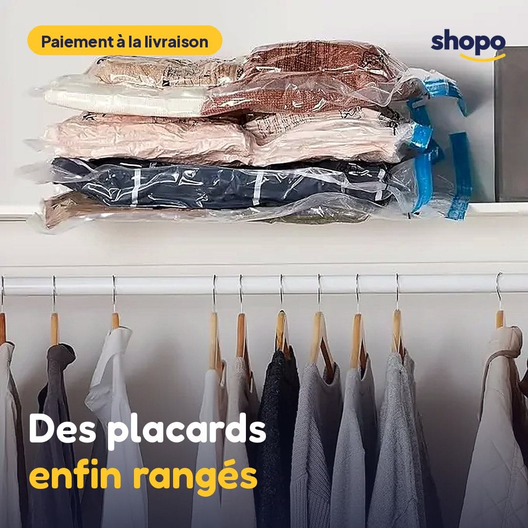 Housses de rangement sous vide pour vêtements, lot de 10, photo 1