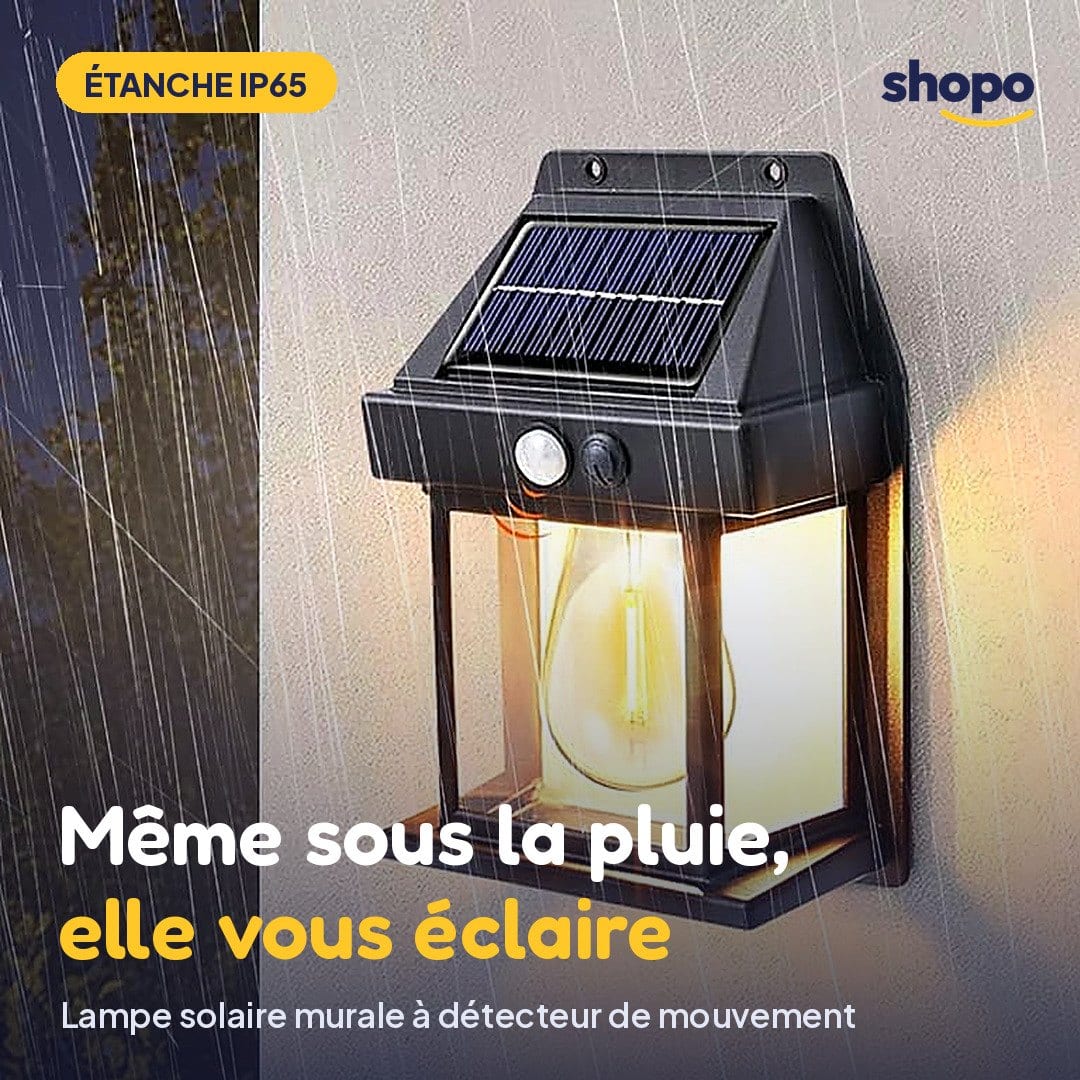 Lampe solaire murale à détecteur de mouvement, photo 1