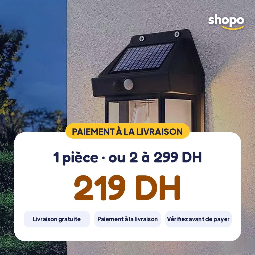 Lampe solaire murale à détecteur de mouvement, photo 6