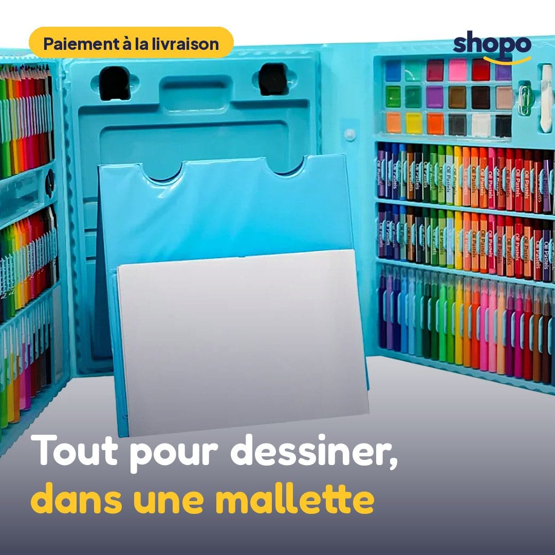 Mallette de dessin 208 pièces pour enfants, photo 1