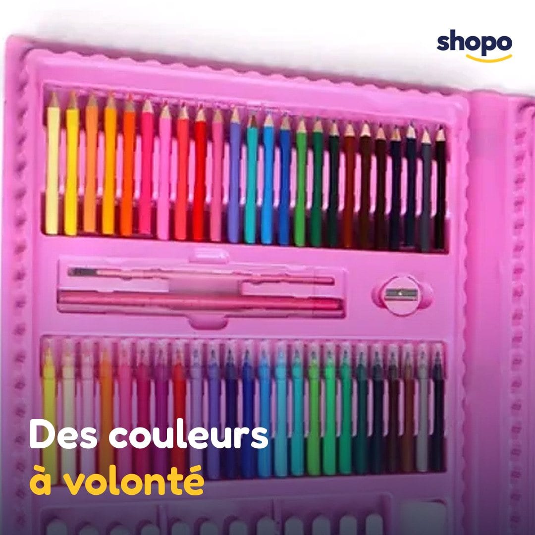 Mallette de dessin 208 pièces pour enfants, photo 5
