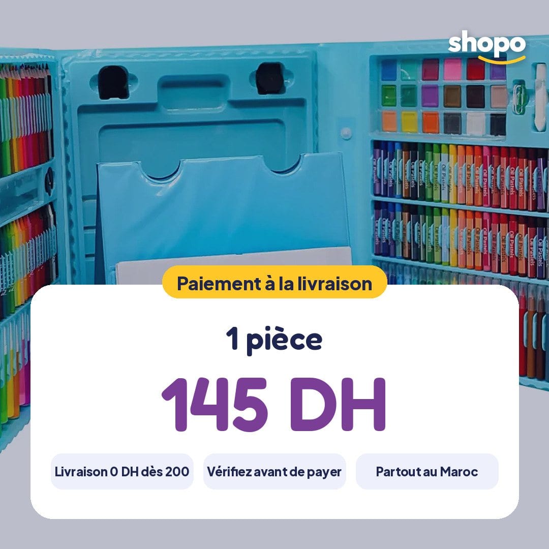 Mallette de dessin 208 pièces pour enfants, photo 6