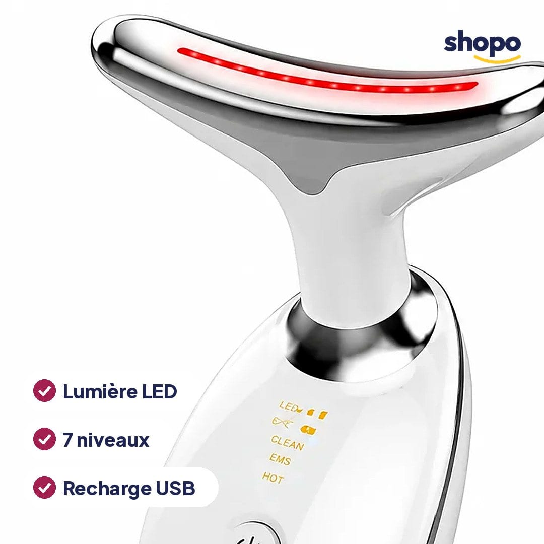 Appareil de massage visage et cou ES-1081, lumière LED, photo 2