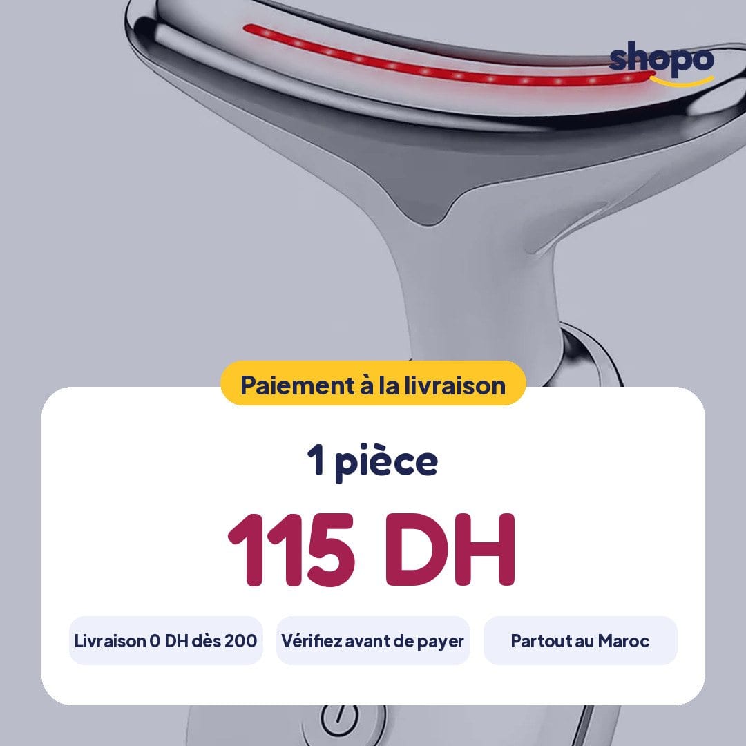 Appareil de massage visage et cou ES-1081, lumière LED, photo 6