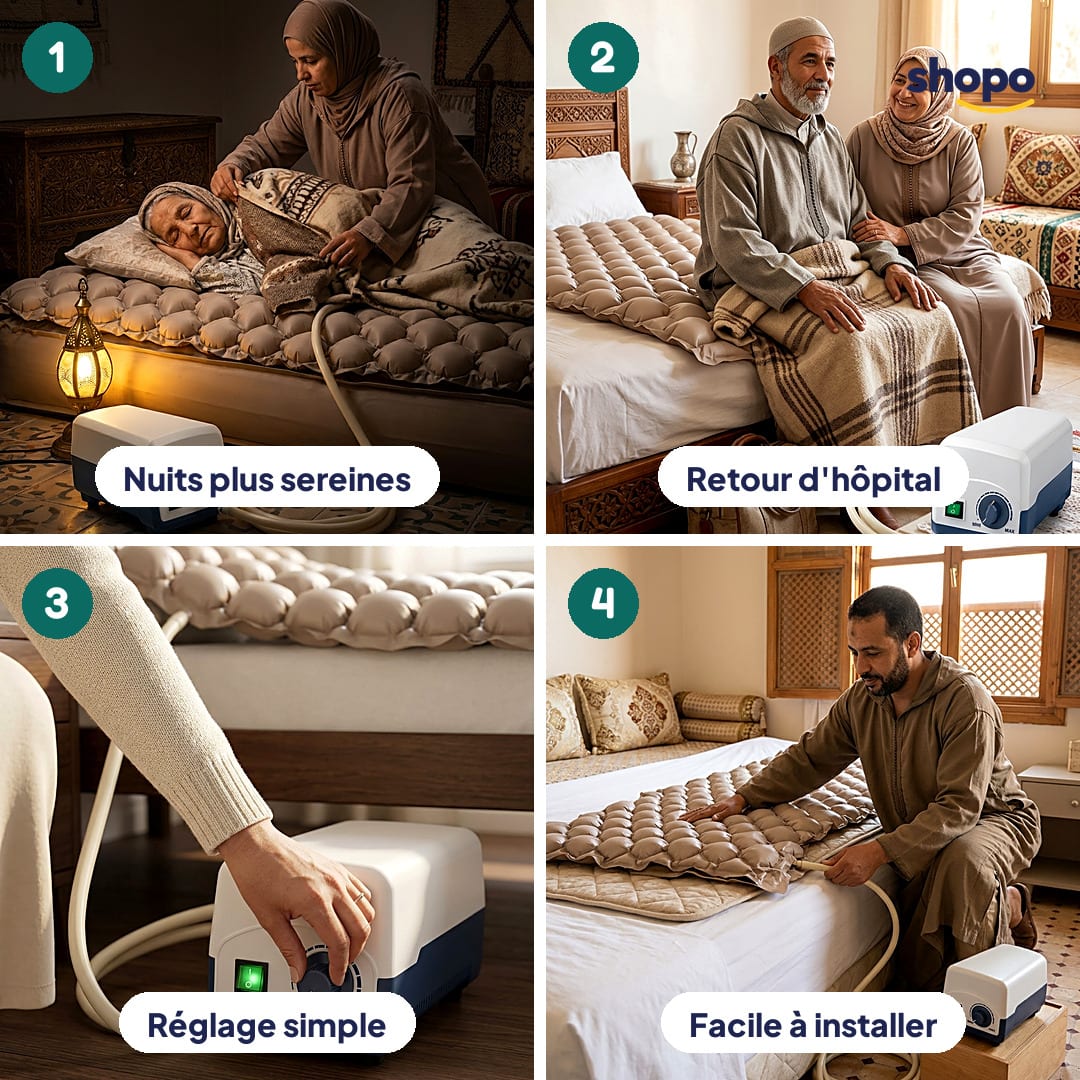Matelas anti-escarres à air avec compresseur, photo 3