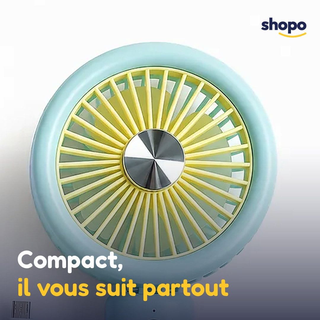 Mini ventilateur portable pliable avec base, photo 5