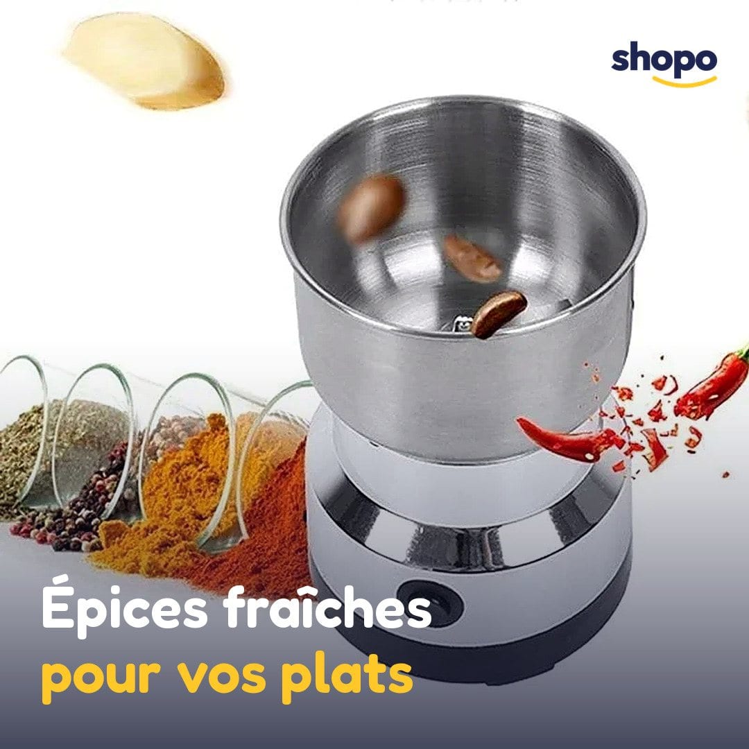 Moulin électrique inox pour café et épices, photo 5