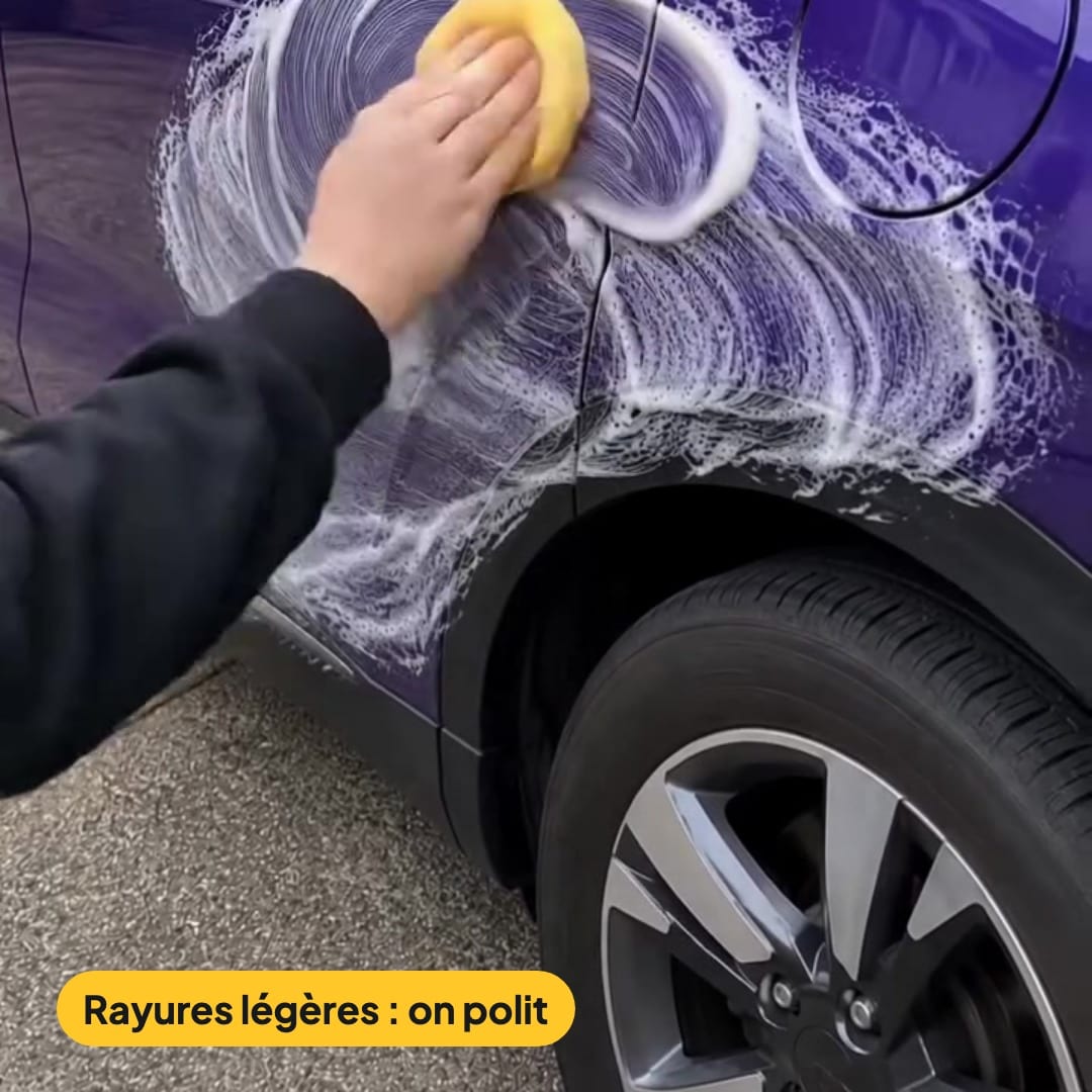 Pack Voiture Comme Neuve 3-en-1 : crème anti-rayures, kit réparation pare-brise, déflecteurs de pluie, photo 3