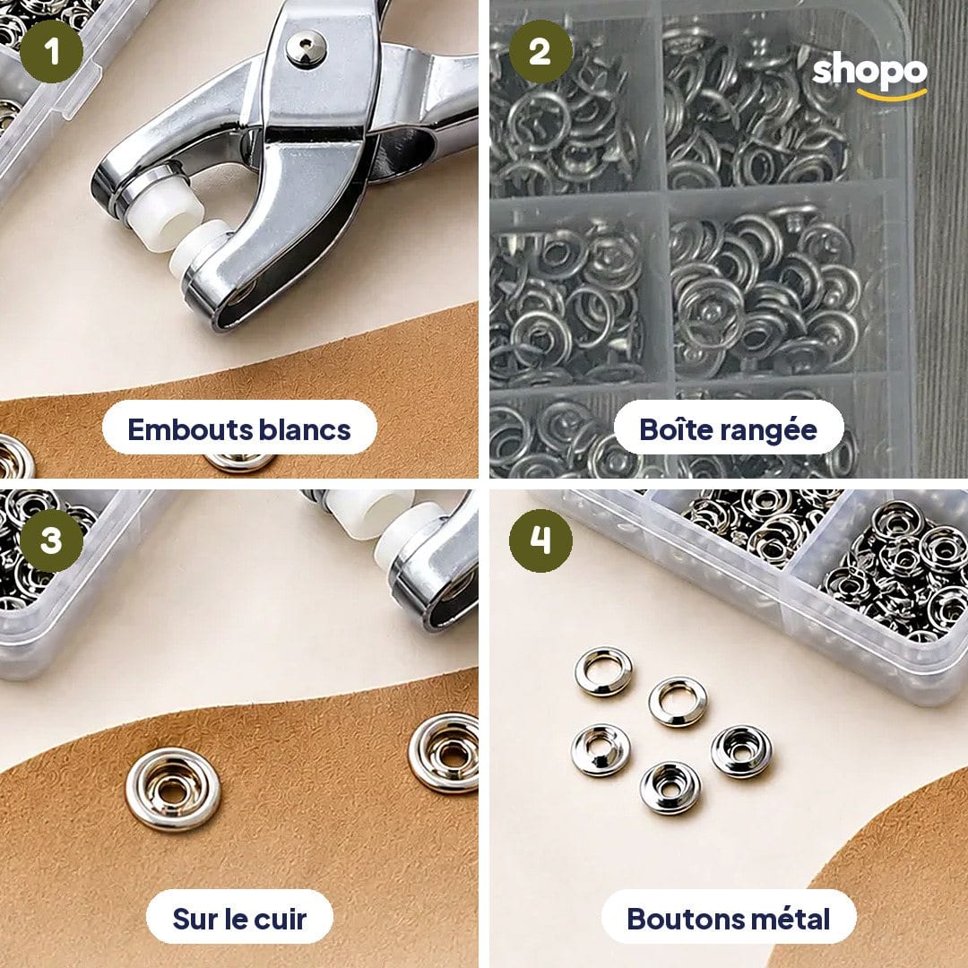 Pince à boutons pression + boîte de boutons, photo 3