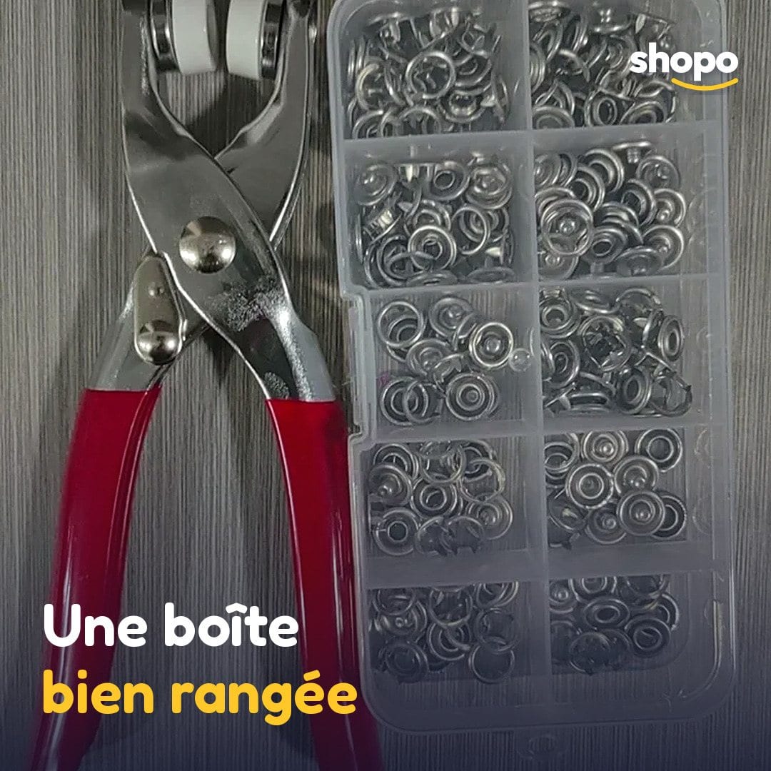 Pince à boutons pression + boîte de boutons, photo 4