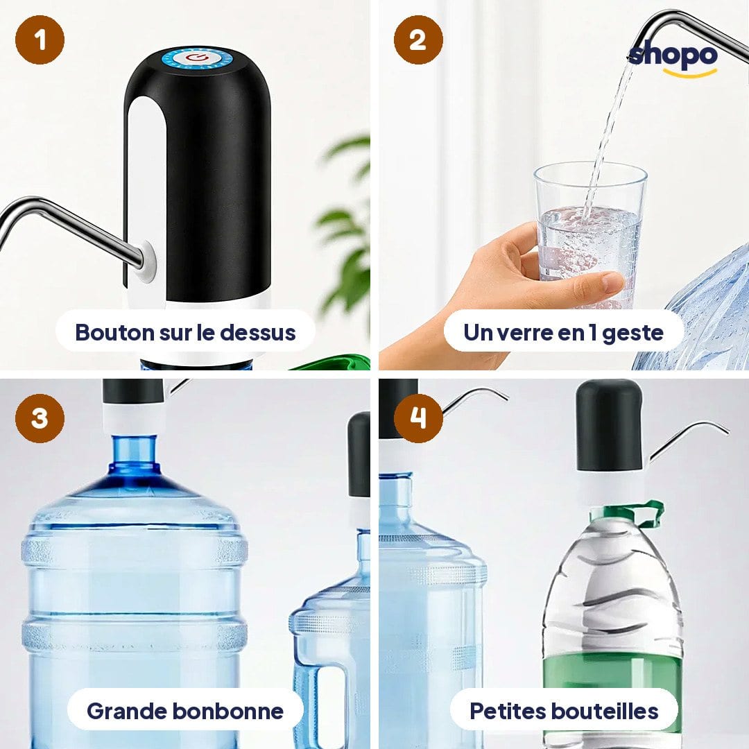 Pompe à eau automatique pour bouteille et bonbonne, photo 3
