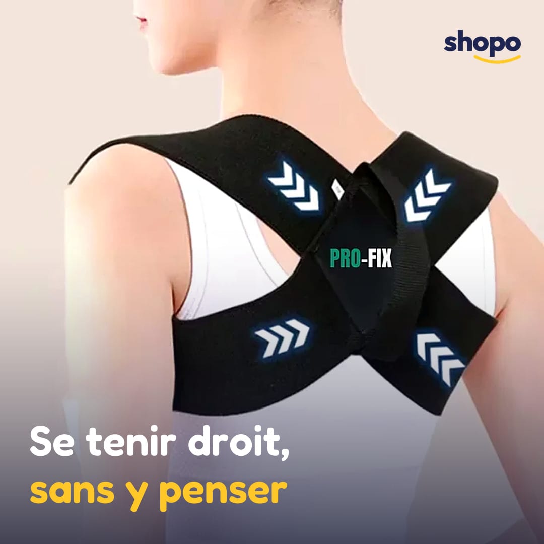 Correcteur de posture Posture Pro Fix, bandes en X, photo 4