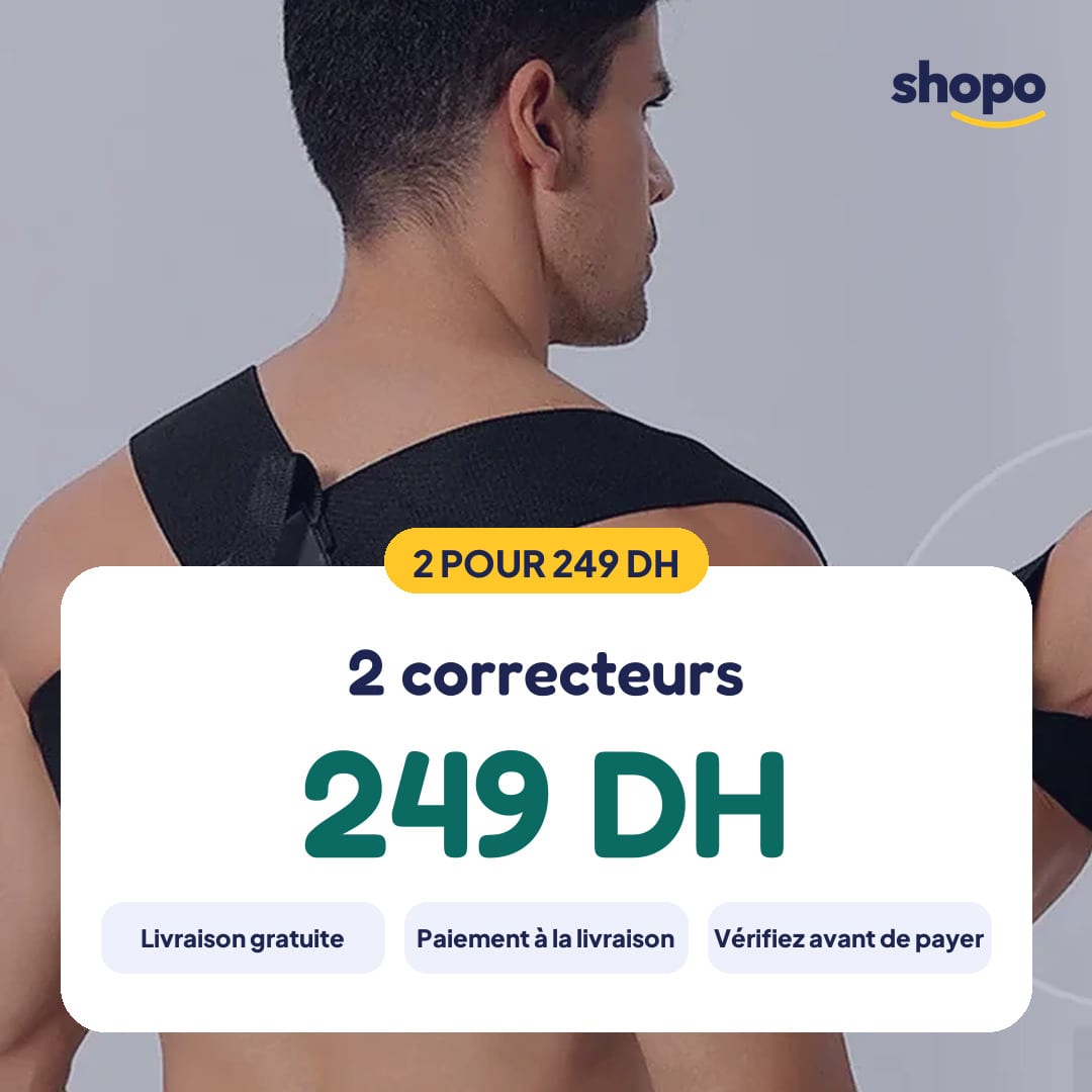 Correcteur de posture Posture Pro Fix, bandes en X, photo 6