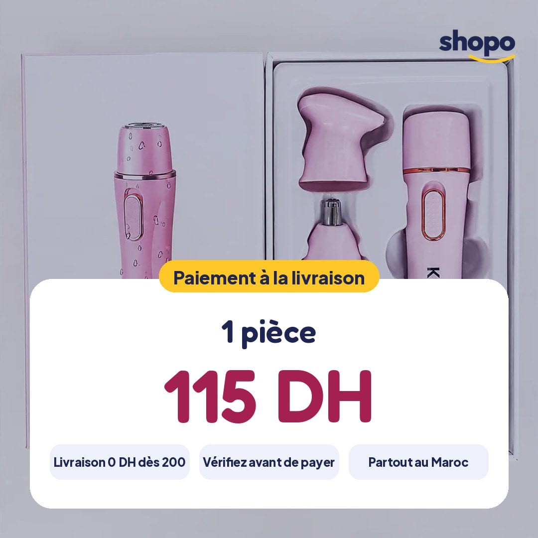 Rasoir électrique femme Kemei KM-2715 4 en 1, photo 6