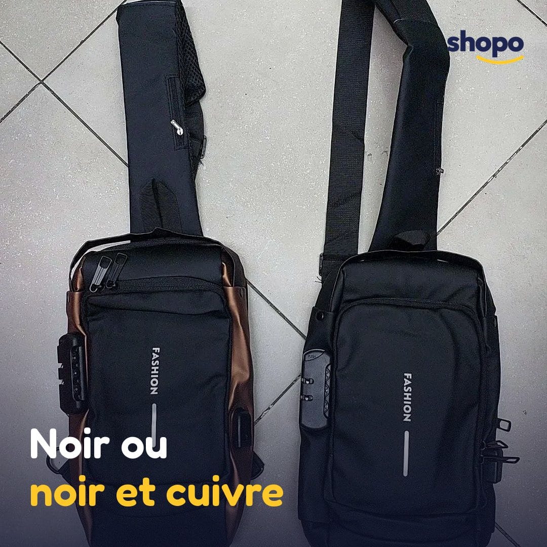 Sac bandoulière homme avec cadenas à code, photo 5